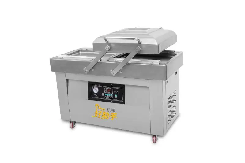 Spot Supply Vp-600 Commercial Food Packaging Sealing Machine Double Cavity Vacuum Packaging Machine