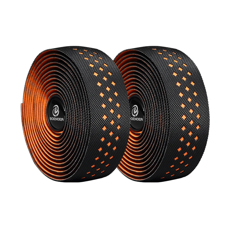 2021 Soft Road Bike Bicycle Handlebar PU Bar Tape Professional Cycling Damping Anti-vibration Wrap Cork EVA with 2 Bar Plug 30mm