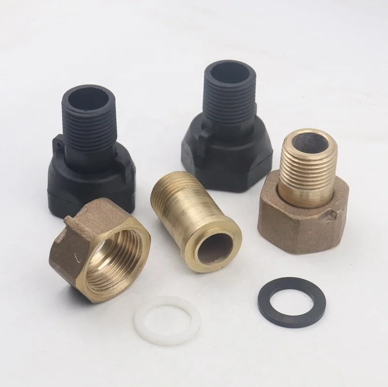 Brass water tank connector compression fitting