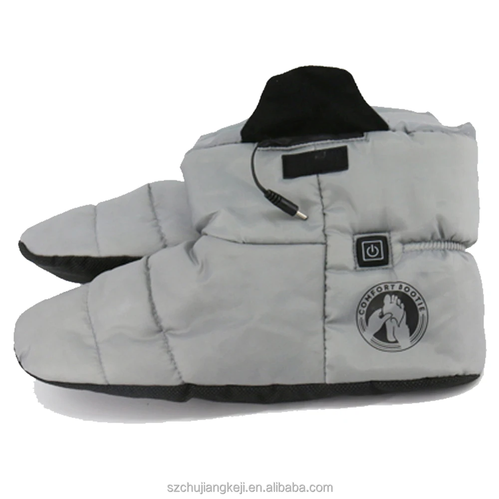 Made in China high quality grey multifunctional winter warm heating shoes electric heating function shoes