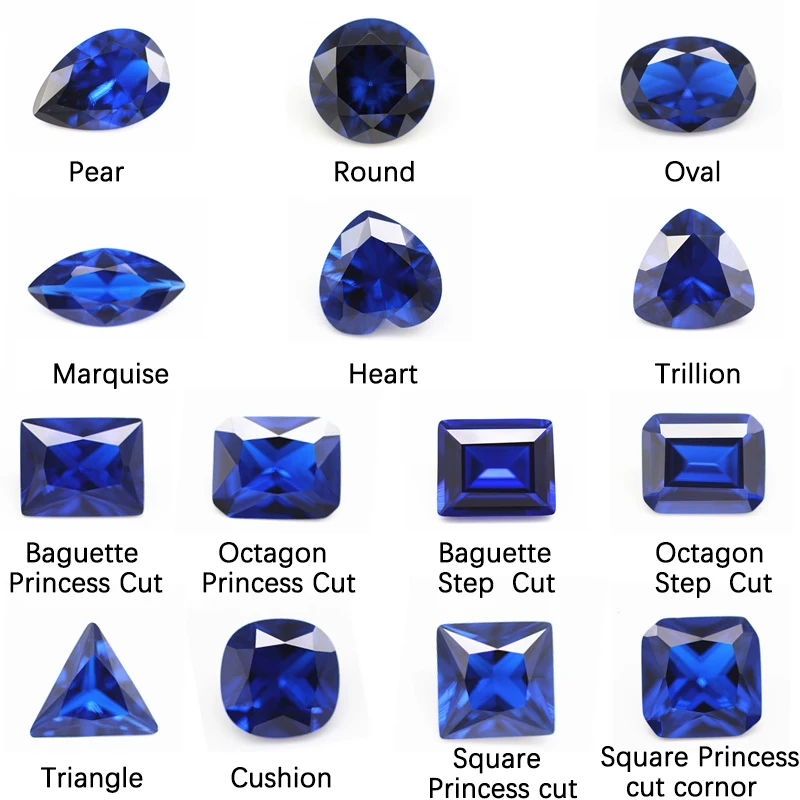 Hailer wholesale oval shape price Lab Grown gemstone Hydrothermal created synthetic corundum sapphire loose stones