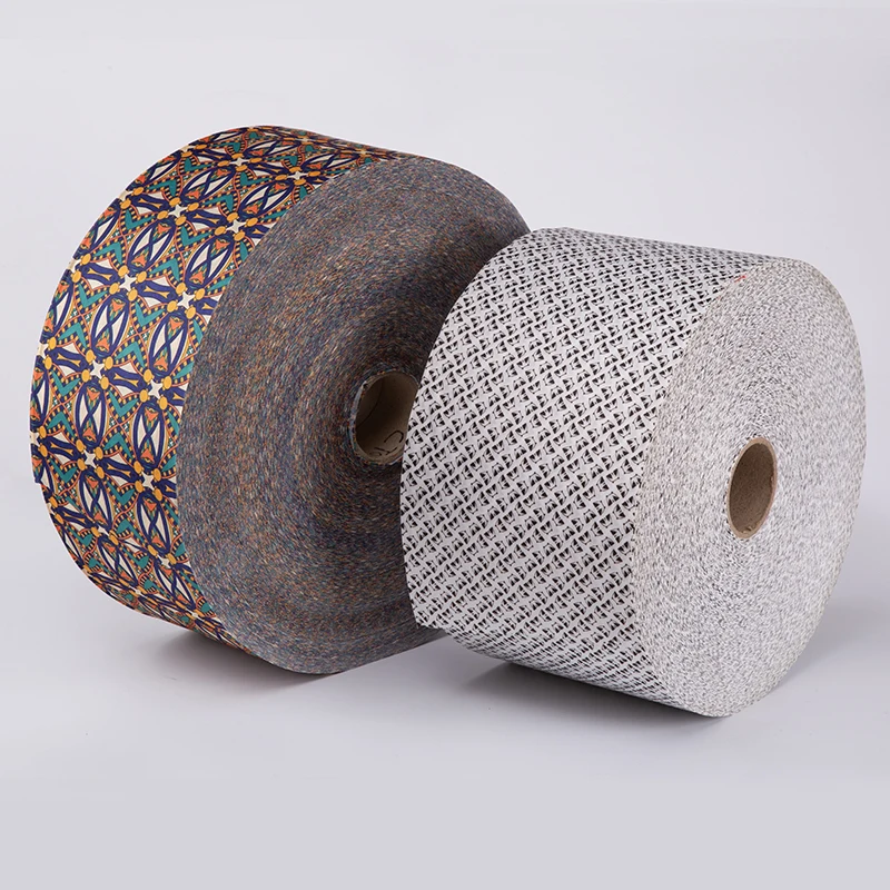 Окрашенный спанлейс нетканый материал из полиэстера или ПЭТ/вискозы для заплатки штукатурки окрашенный ткань искусственной