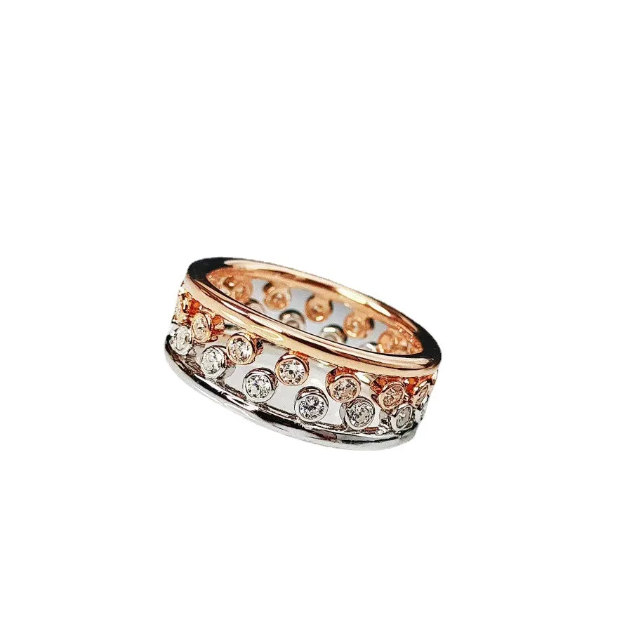 S925 silver drip note style design, personalized fashion, ring setting, gift giving for female couples, rose gold
