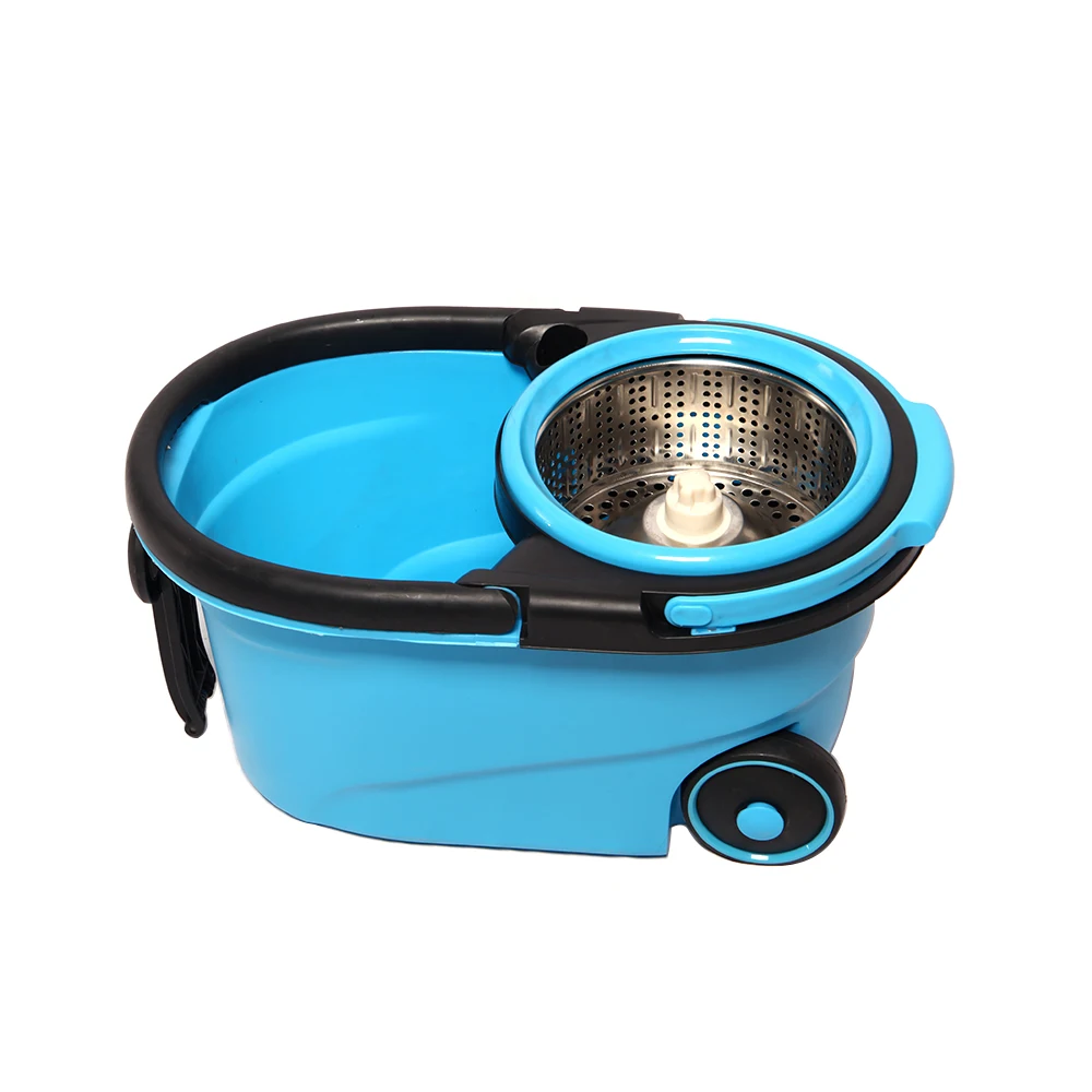 360 Spins Mop Bucket With Drain In Magic Flat Mop Bucket Cleaning Stainless Steel Wringer