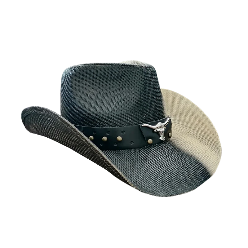 В наличии Мужская бумажная соломенная шляпа американская Западная Техасская ковбойская шляпа широкие корректируемые поля Панама шляпа мексиканские шляпы