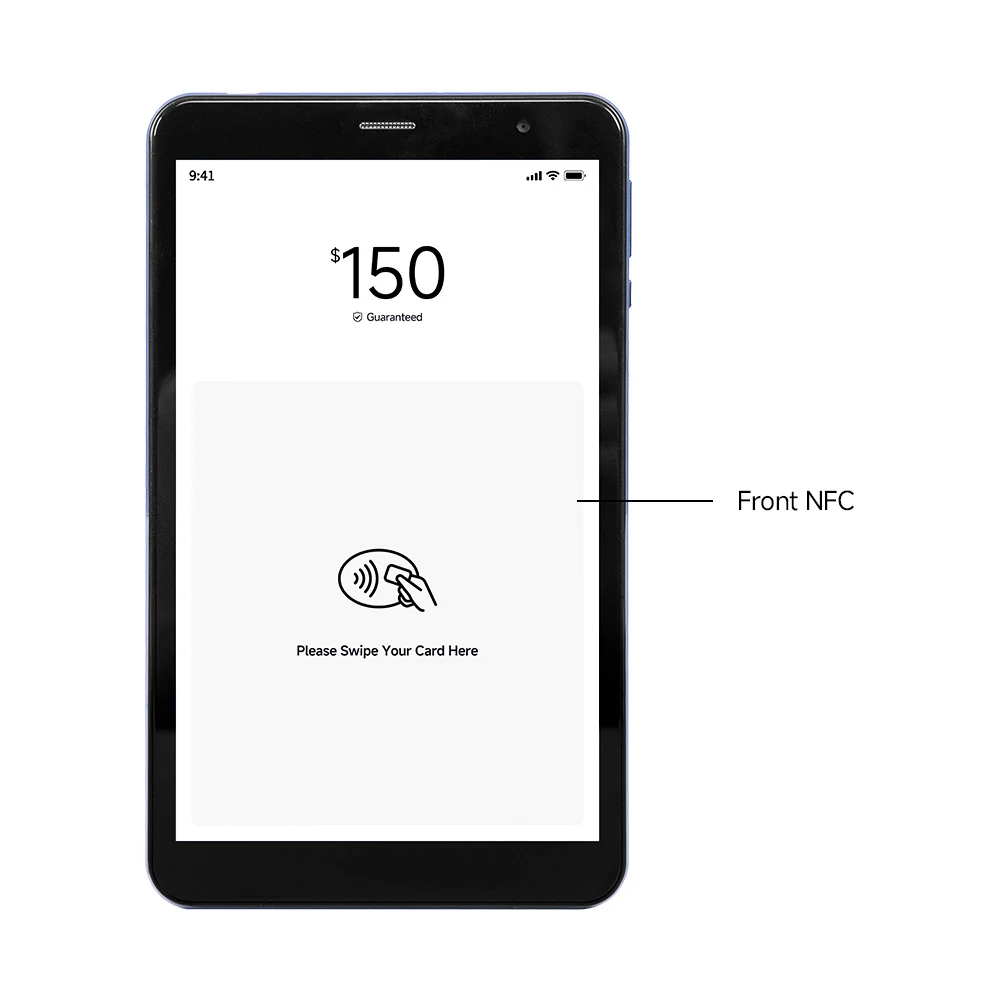Handheld payment kiosks terminal 8 inch octa core 4GB 64GB storage best android tablet nfc reader 4G wifi smart tablet pc