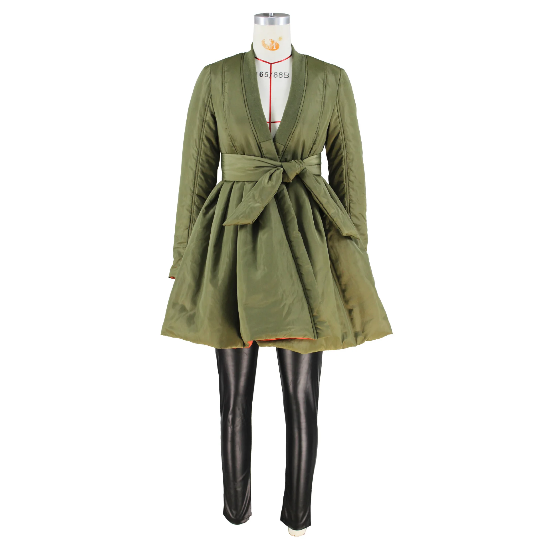 2024 Fashion Winter Long Sleeve Jackets Cotton Women Long Coat