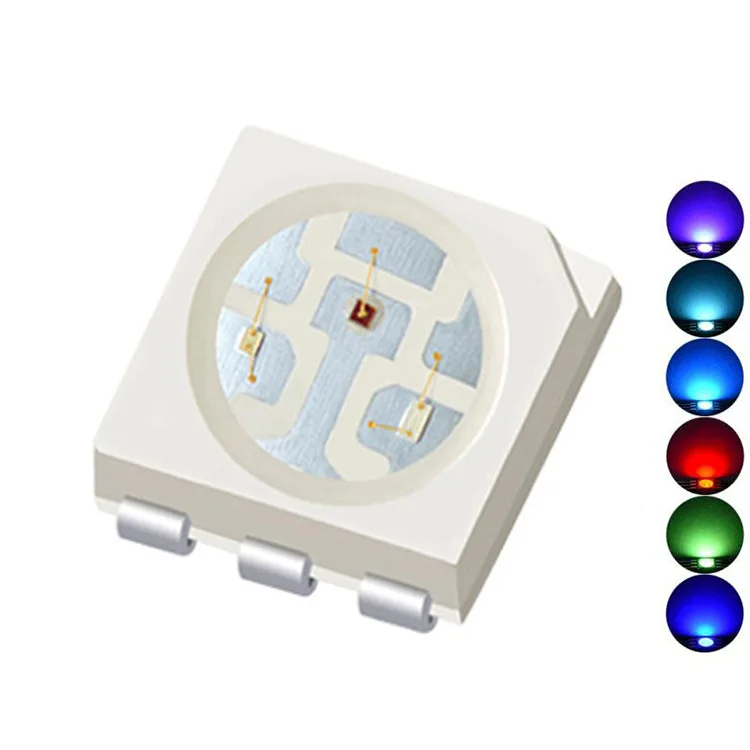 Hot Sales Smd 5050 Led Rgb Smd Led 0.2w 2v 3v Full-color Led 0.5w High Brightness Lumen Light Emitting Diode Surface Mount