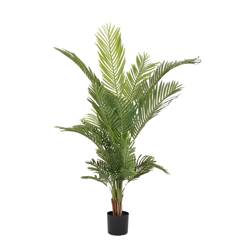 Wholesale Decorative Simulation Greenery 160cm Large Faux Plant Real Touch Plastic Artificial Palm Tree Indoor Potted