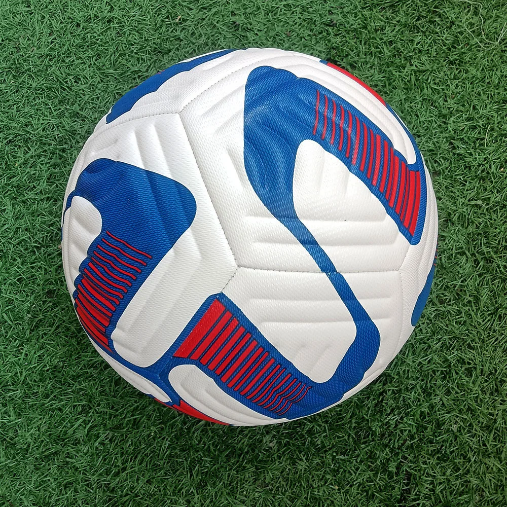 Custom Pu Leather Official Match Training Thermo Thermal Bonded Size 5 Soccer Ball   Training Football