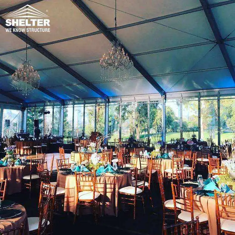 Clear Marquees Luxury Tent Outdoor Wedding Party Aluminum Glass Events Party Banquet Reception Wedding Tents For 300 500 People