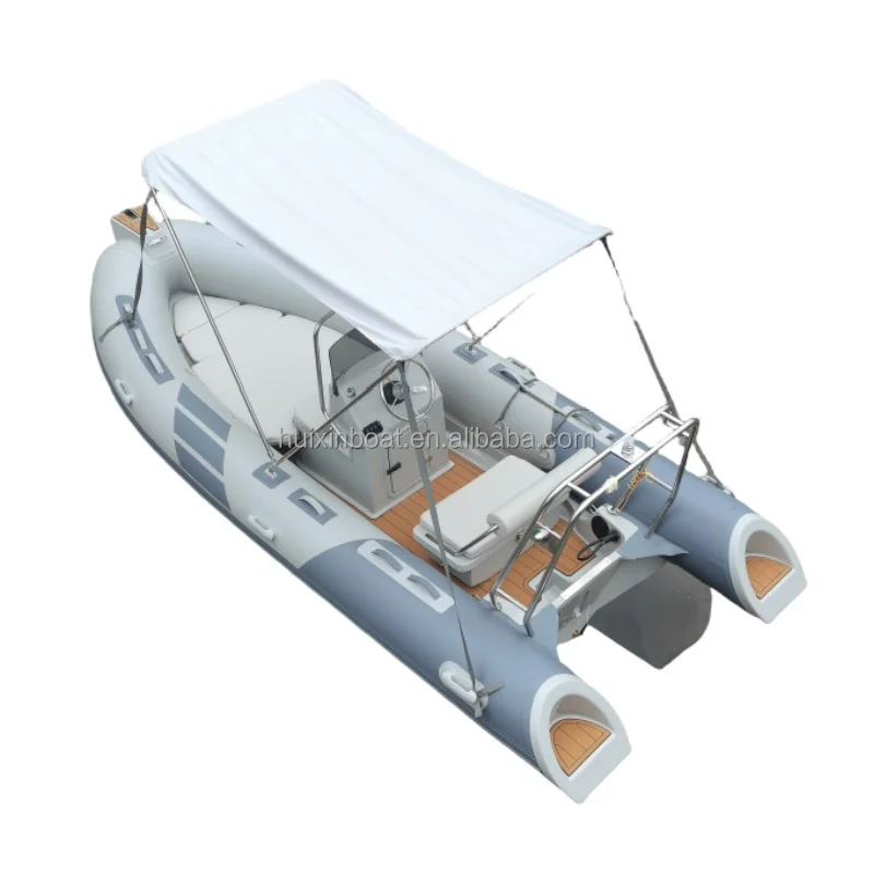 hot sale New  design 16ftHypalon fabric / PVC 480 cm inflatable rib boat with console for 8 person