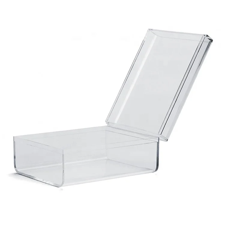 High quality Versatile and durable clear acrylic box with hinged lid