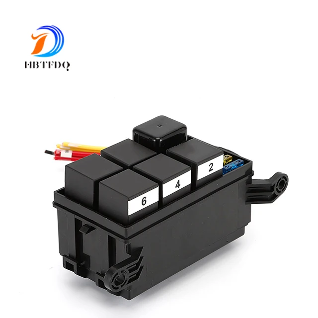 Universal Automotive Fuse Relay Holder 12-Slot Relay Box 6 Relays 6 ATC/ATO Fuses Automotive Accessories Wholesale