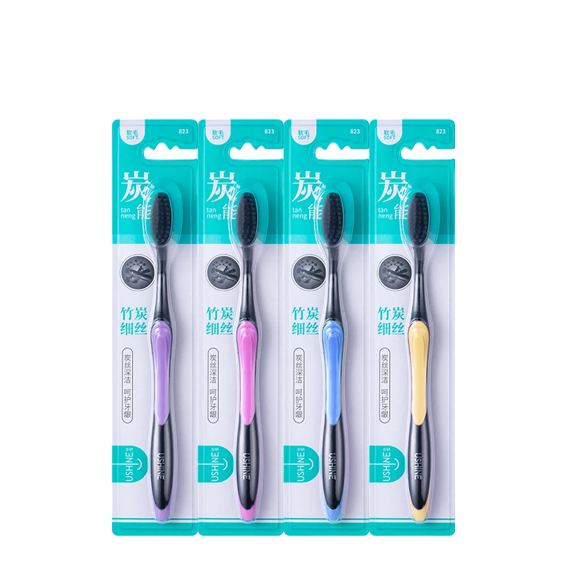 High quality ISO CE ROHS  approved massage gum adult travel toothbrush  Wholesale OEM free sample Customized Ushine 658