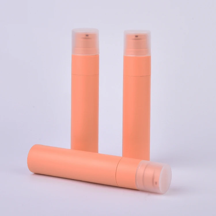 Custom Empty Plastic Colorful Cosmetic Packaging PP Airless lotion Pump Bottles Toothpaste Vacuum Tube