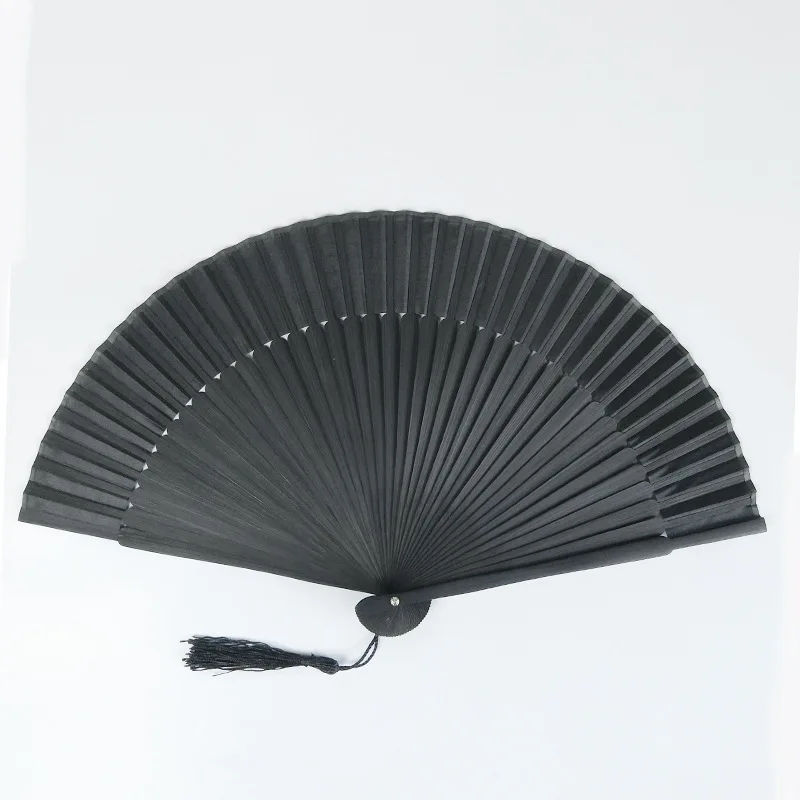 High quality Hand held fan Mini Hand Fan Chinese Bamboo rib customized logo silk fan with customer logo one side printing