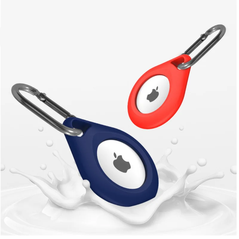  Для apple air tag cas аксессуары брелок для ключей airtag oubo кольцевой чехол силиконовый защитный рукав собачий