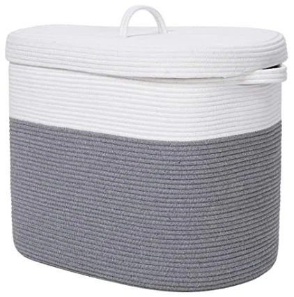 2021 Extra Large Eco Friendly Woven Cotton Rope Basket Factory Wholesale Customized Color Design