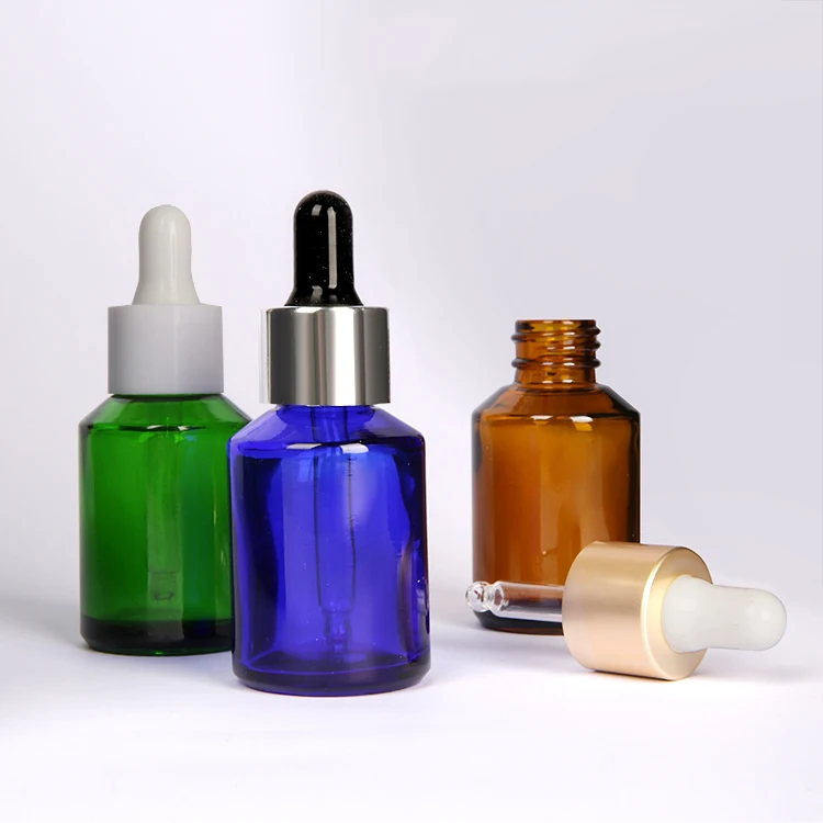 1oz 30ml Good Price Slope Shoulder Essential Oil Glass Serum Bottle with Dropper