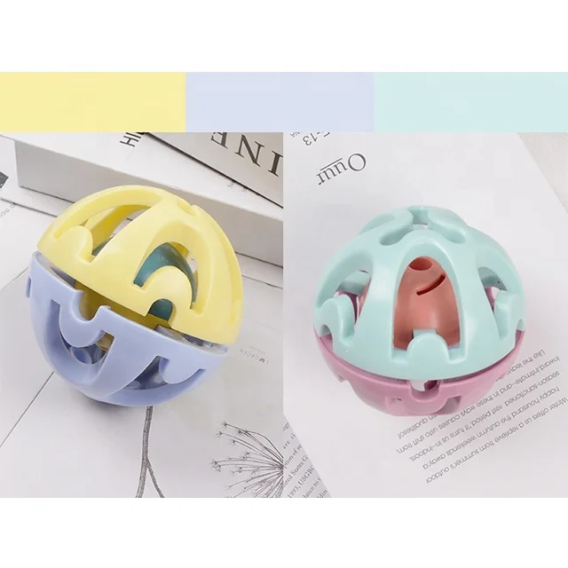 Soft Plastic Infant Appease Teether Toy Baby Grasp Training Perception Rattle Ball For Early Education