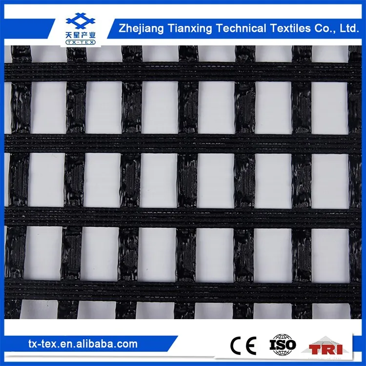 High Strength polyester geogrid for road