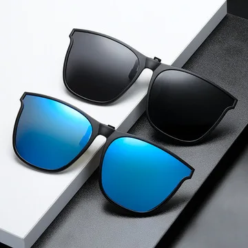  Солнцезащитные очки для вождения lentes opticos мужчин и женщин поляризационные темные в большой оправе с защитой от дальнего света Lentes Новый ночного видения поляризированные большие рамочный зажим мужского женского пола