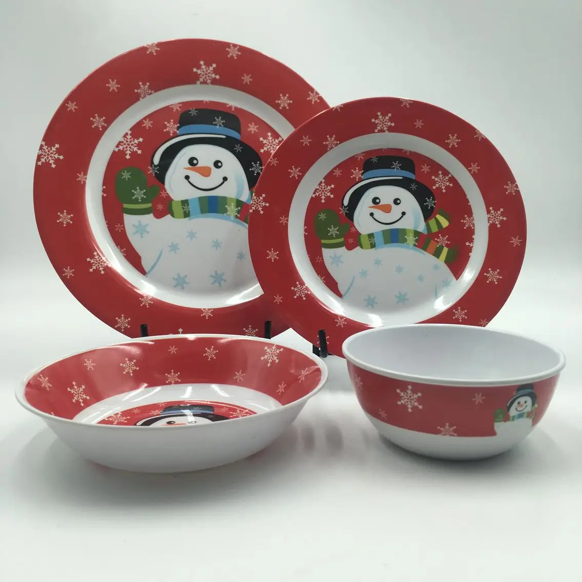 16 pcs melamine tableware sets Christmas vajilla melamine cookware sets camping set