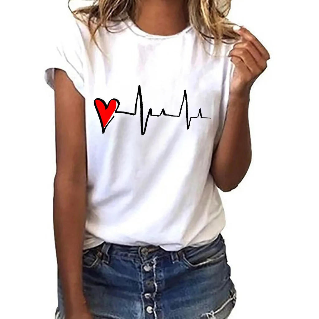 
Printing Pure cotton custom crop tops wholesale round neck short sleeve t-shirt cotton women 