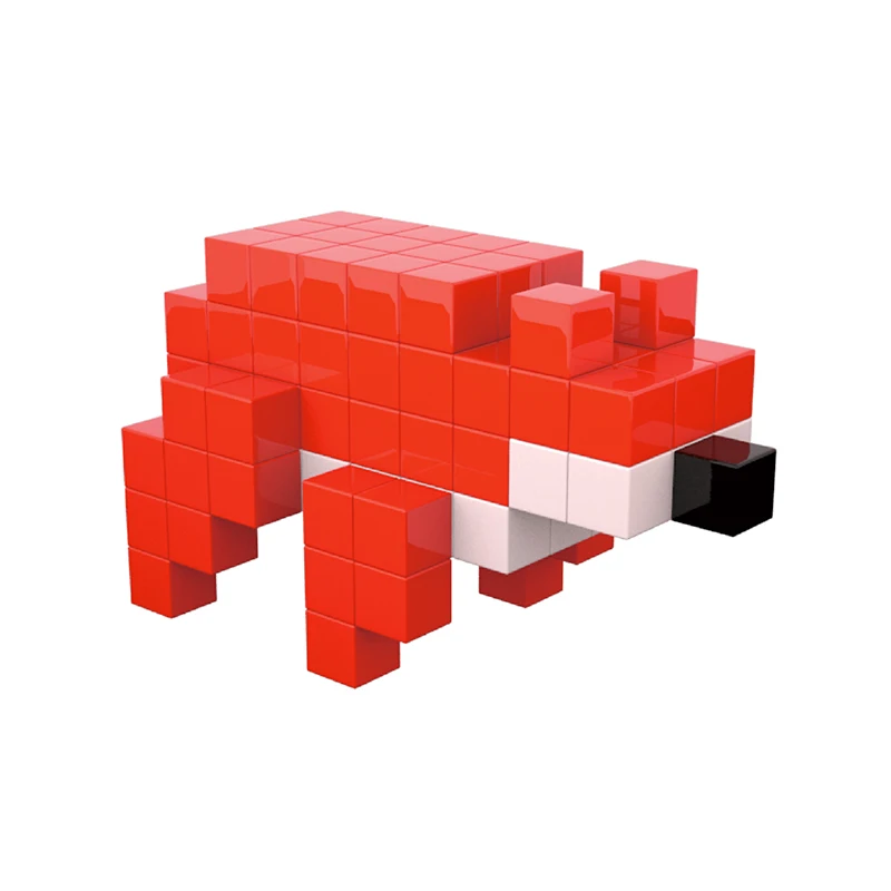 Custom Magnetic Cubes Educational Montessori Diy Puzzle Magnetic Building Blocks Toys For Toddler Kids Learning