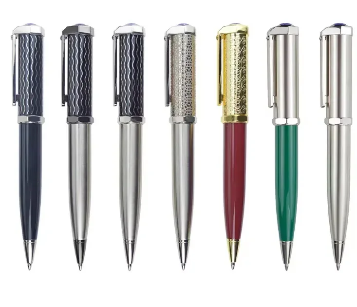 High Quantity Luxury Gold Metal Ballpoint Pen New Design Promotional Business Gift Set Luxury Pen Metal Ball Pen And Gift Set
