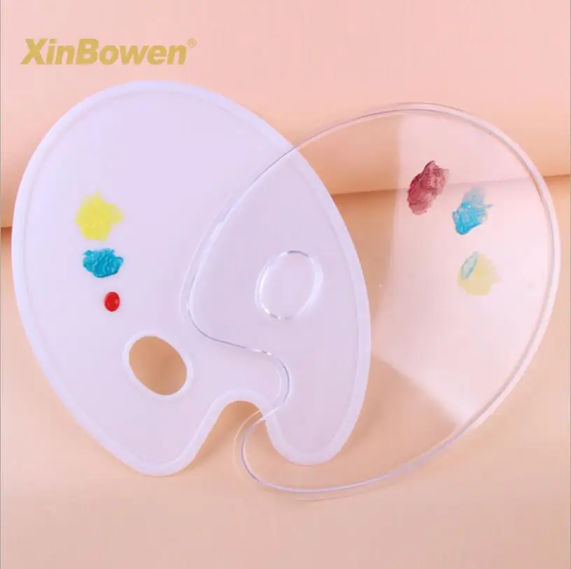 Xinbowen книги по искусству поставки художник краски палитры лоток белый пластик для живописи