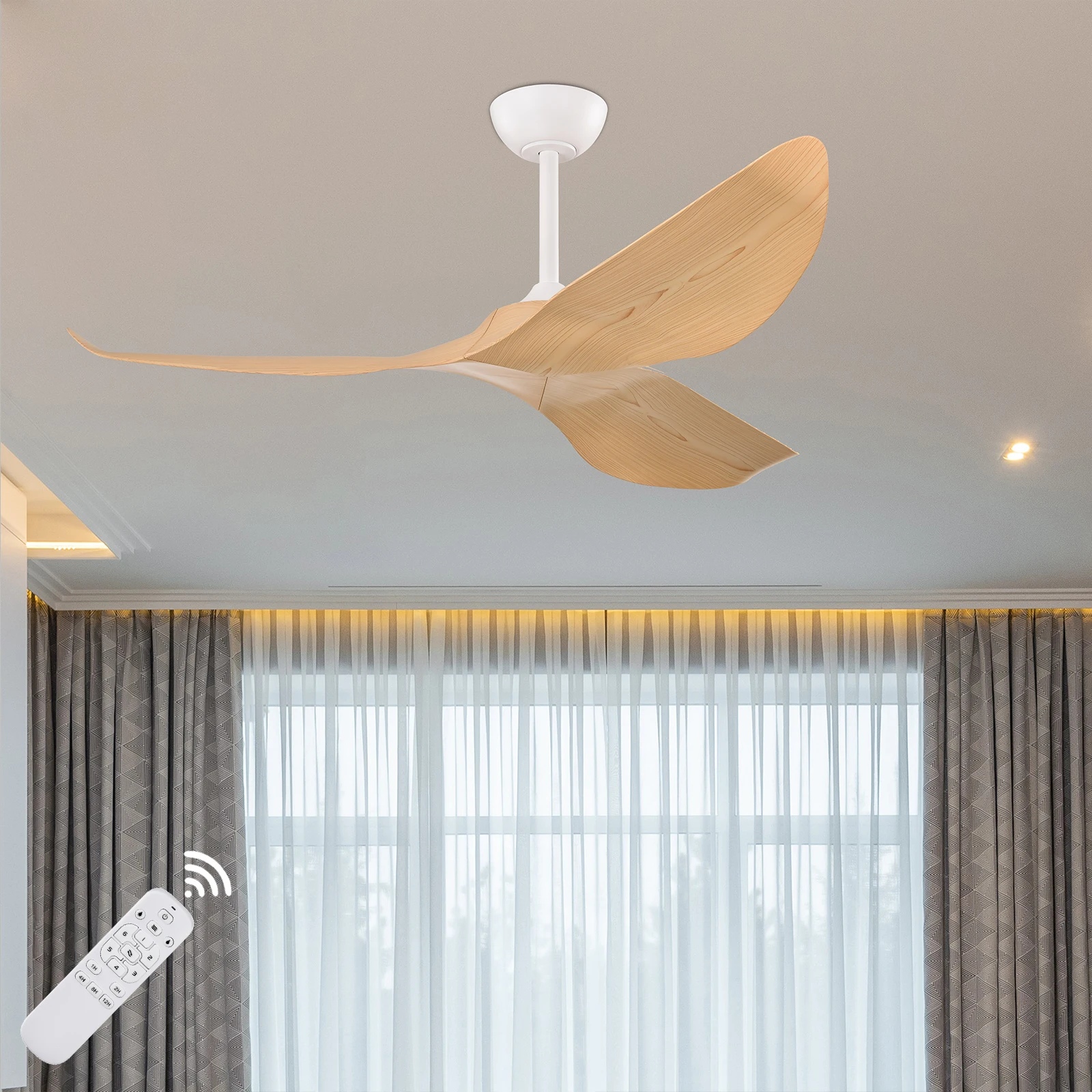 Hot sale Remote Control 52 inch  3 abs blade ceiling fan home decorative ceiling fan
