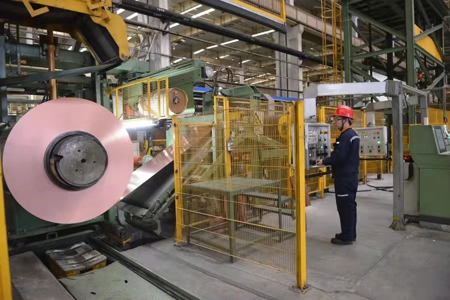 Pure Copper Foil Copper strip coil C10200 C11000 C12200 Cu-FRHC Cu-FRTP