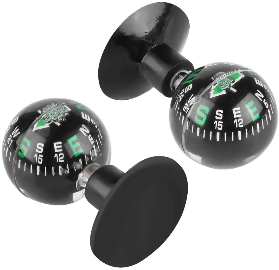 Suction Cup Mini Compass, Digital Navigation Compass Ball for Marine Boat Truck Car Outdoor