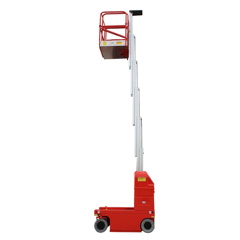 
8m Hydraulic Mobile One Man Telescopic Aluminum Single Mast Lift 