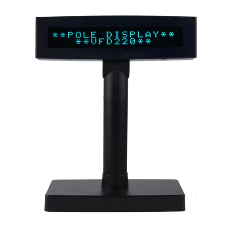 Indoor Customer Side 20 X 2 Lines Pole LCD VFD Display