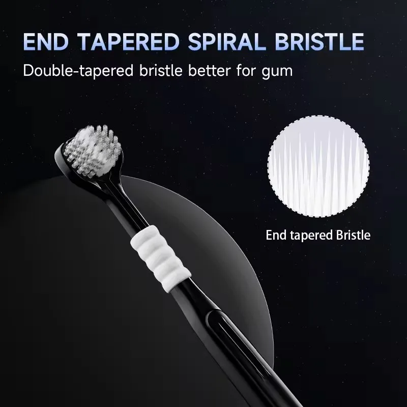 Comfortable Three Sided Toothbrush Complete Cover Toothbrush Triple-angle Clean Triple Sided Bristle Toothbrush Cleans All Sides
