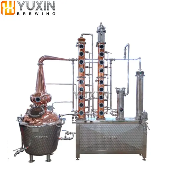 500l copper gin alcohol reflux column still