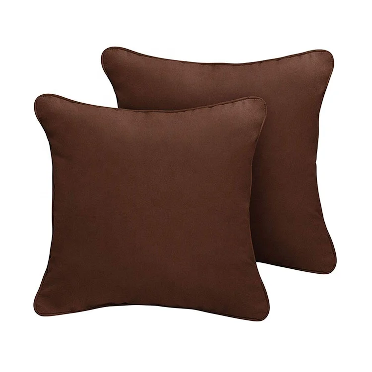 extra large cream throw pillow contrast piping cushion online store