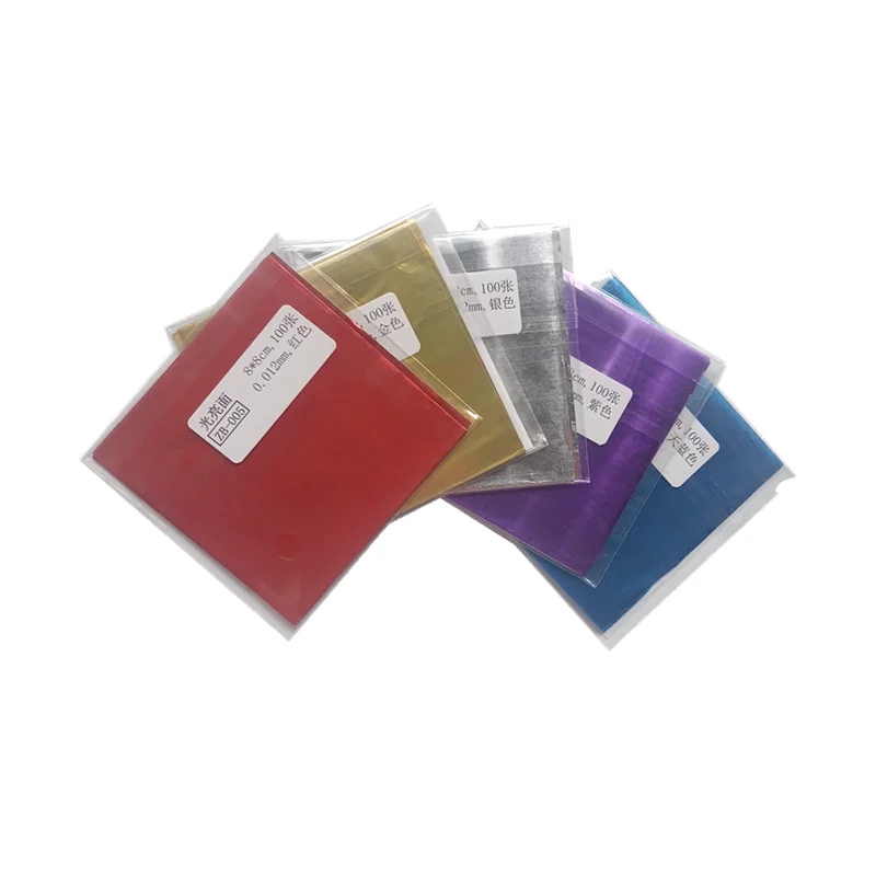 Cheap price Plain surface 20*20cm aluminum foil paper for chocolate packaging