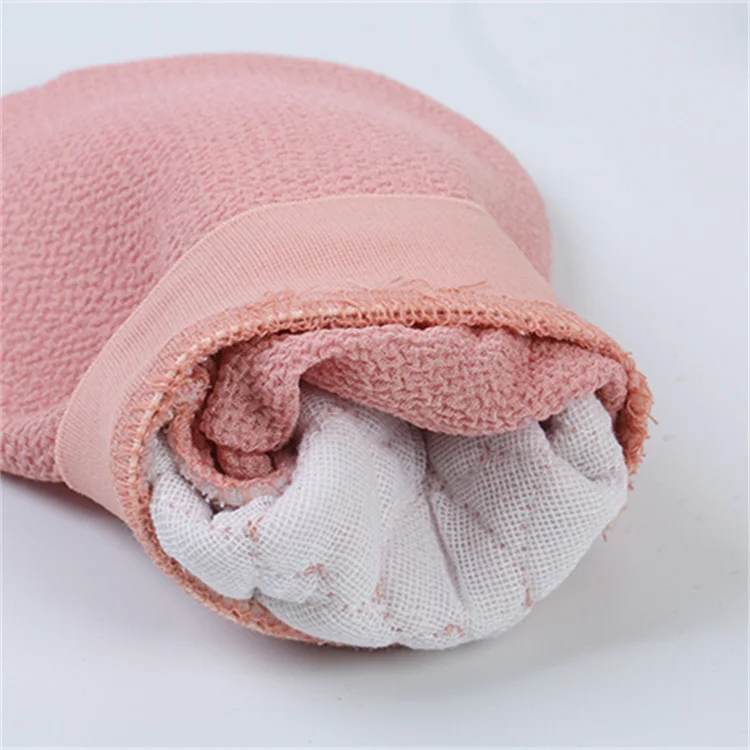 OEM/ODM Custom Logo Bathroom Products Bath Exfoliating Glove Scrubber Natural Exfoliator Gloves For Dead Skin Viscose Scrub Mitt