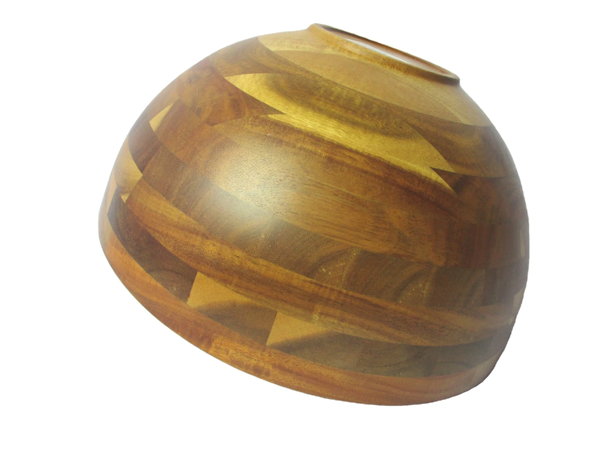 
Most Popular Round Salad Bowl With Wooden Handle Multi Function Salad Serving Bowl 