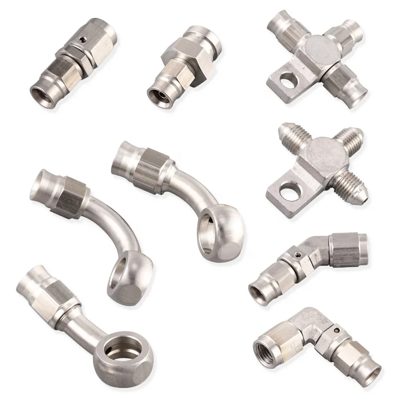 Stainless Steel AN3 to AN -3 Straight 20degree 90degree Brake Swivel Hose Ends Fitting