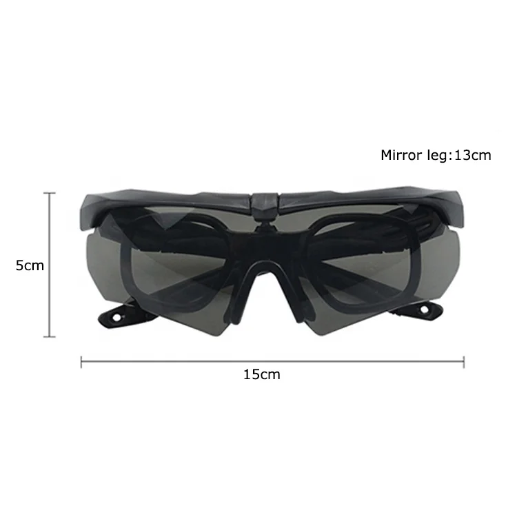 Hunting Goggles Tactical Glasses Multifunction Detachable Outdoor Hunting Combat Shooting Tactical Glasses For Nearsight