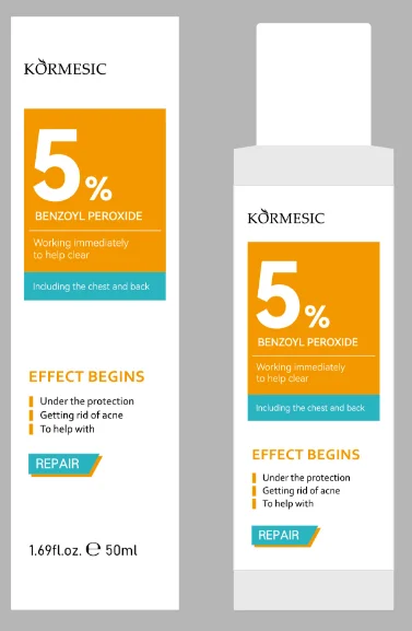 KORMESIC OEM Supplier Best Skin Whitening Care Face Brightening  5% Benzoyl Peroxide Sebum Toner