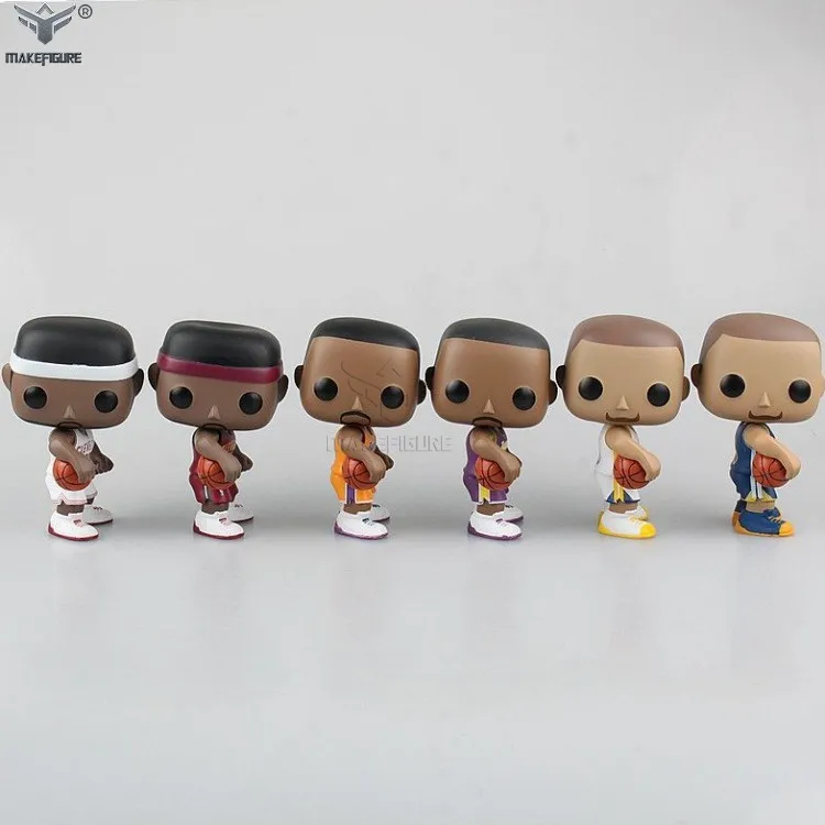 basketball players vinyl pop figure, custom big head basketball player vinyl pop figure, basketball stars cartoon vinyl pop toy