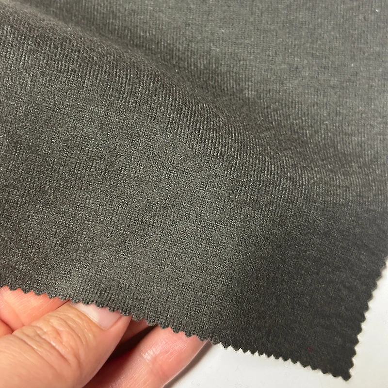 Wholesale Natural 100% Merino Wool Fabric Plain Dyed 240g Warm Breathable Coat Pant Hoodie Fabric