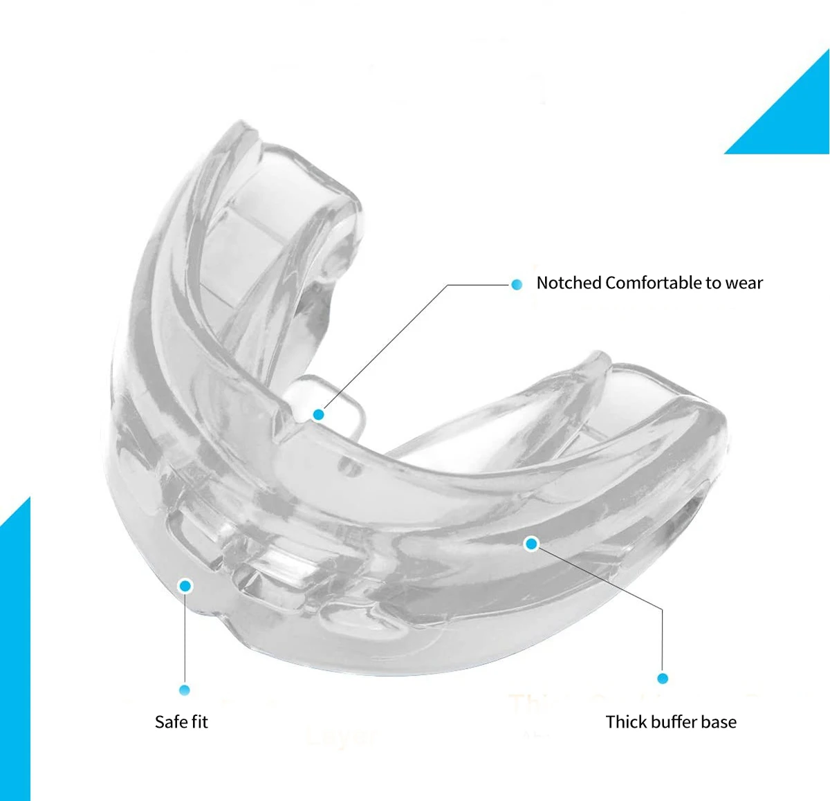 Wholesale Mouth Guard Training Protection Equipment Boxing Sports Mouth Guard OEM Double Color Mouth Guards