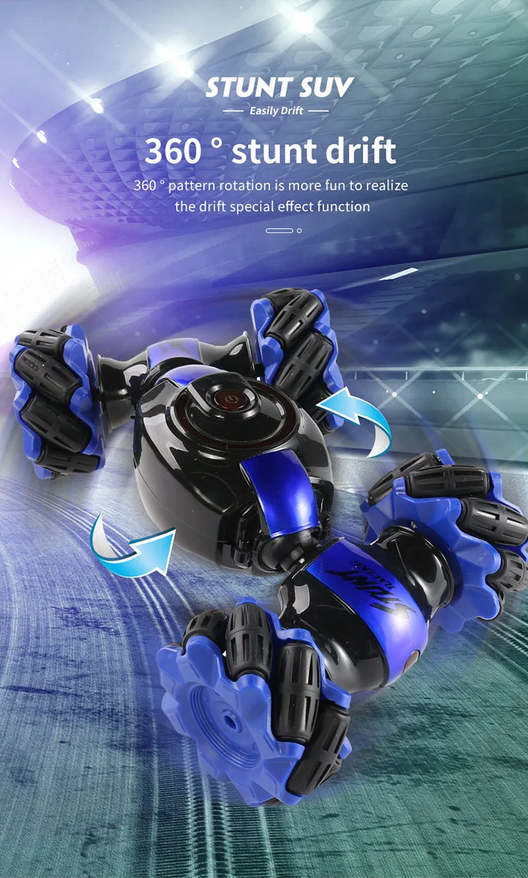 1:16 4WD RC Car Kid Toy Radio Gesture Induction Music Light Twist High Speed Stunt off Road Drift Vehicle Remote Control Car